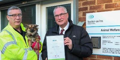 Image of the animal welfare department winning award