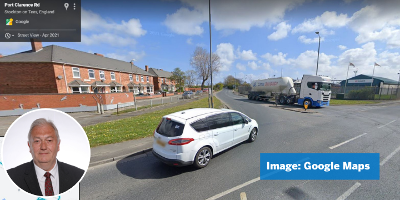 Google street view of Port Clearance road