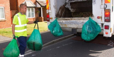 Image of Stockton's green waste collection