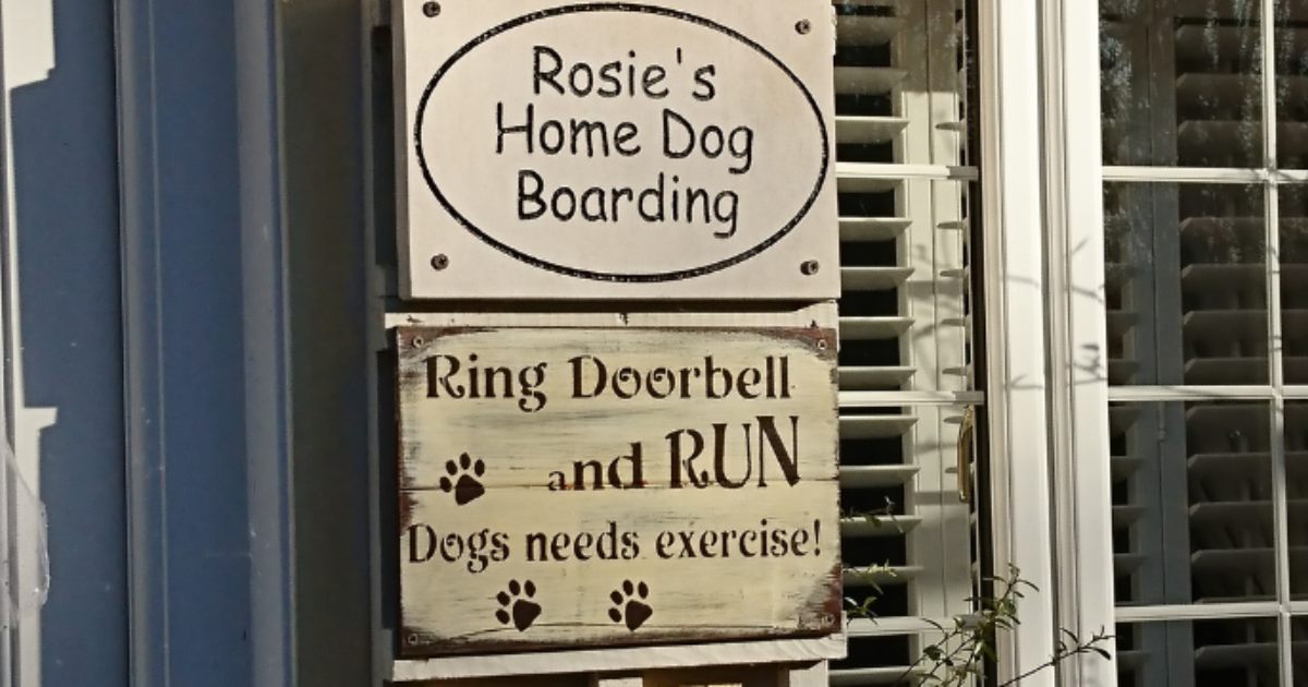 Home hotsell dog boarding