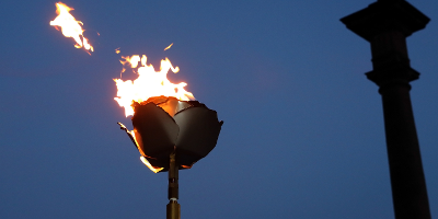 A beacon was lit to mark the Queen's 90th birthday in 2016