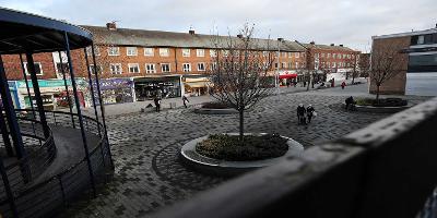 Billingham Town Centre public realm from West Precinct