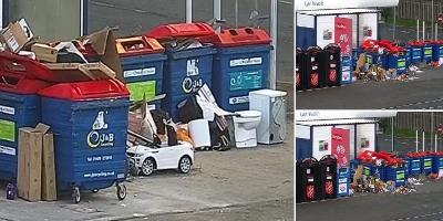 Image of overflowing bins