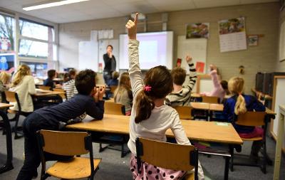 Stock image of children in a classroom