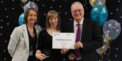 Councillor Jim Beall, Deputy Leader and Cabinet Member for Health, Leisure and Culture, collected the certificate on behalf of Stockton-on-Tees Borough Council