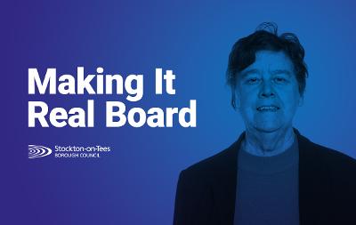 An image of Councillor Ann McCoy alongside text which says "Making It Real Board"