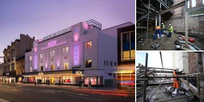 Stockton Globe theatre construction